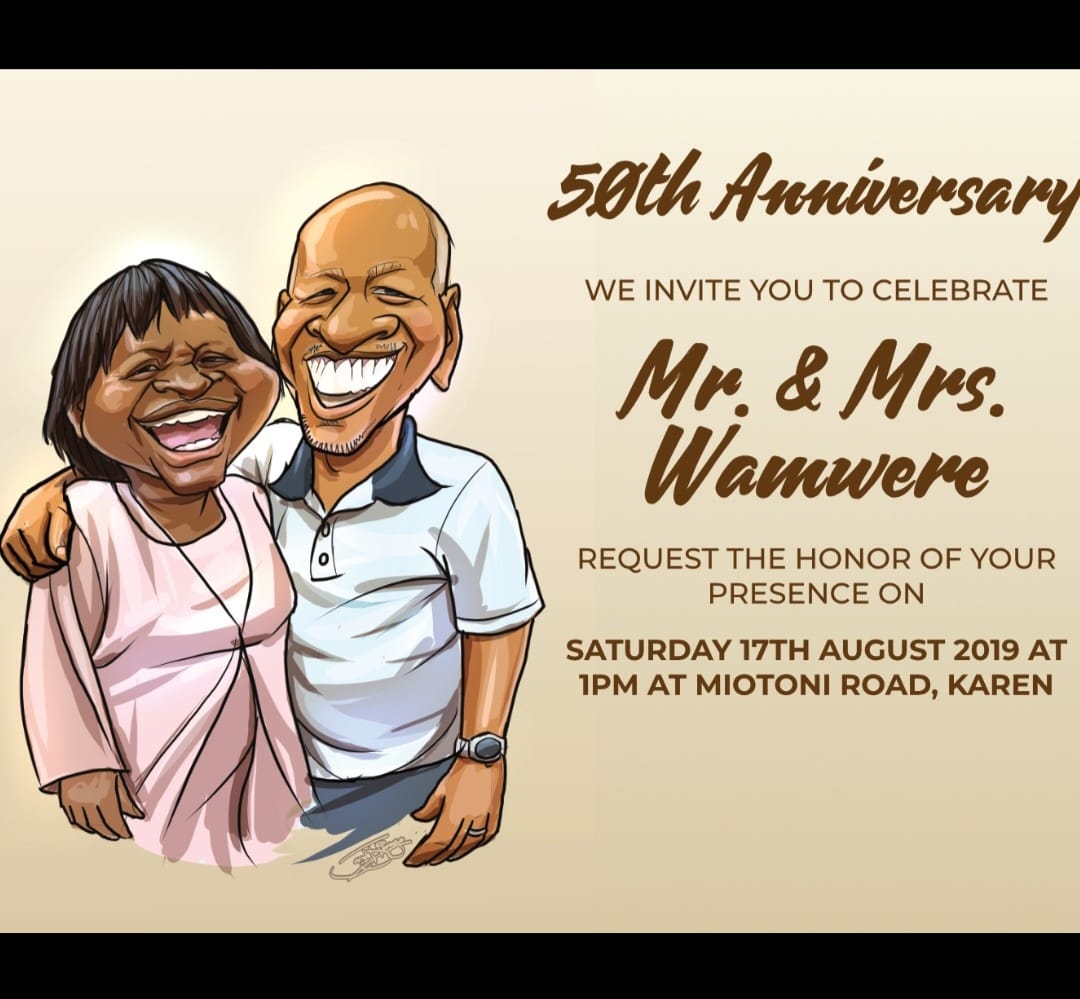 Waist up invitation card