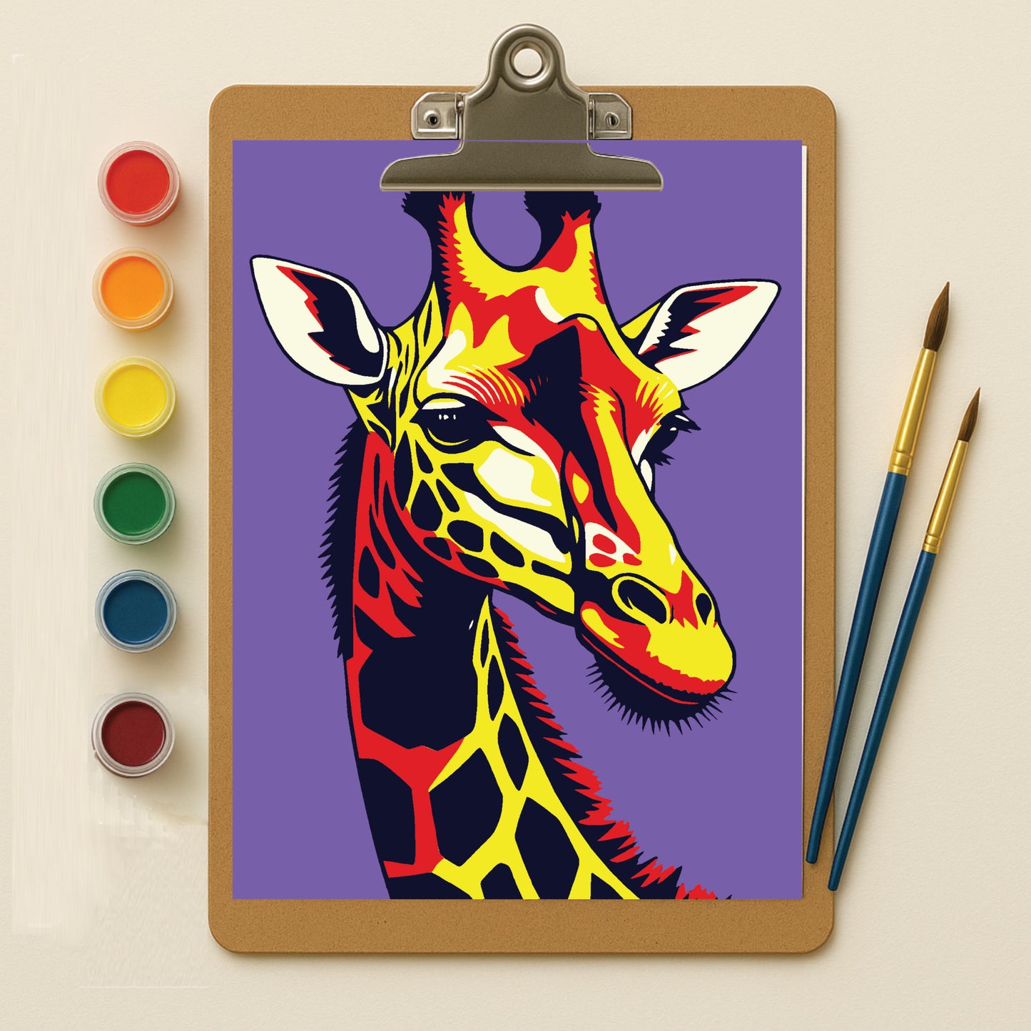 Pop art Giraffe mini kit