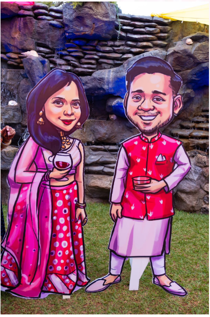 Wedding cutout props