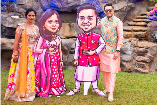 Wedding cutout props