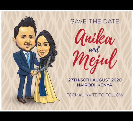 Full body customed invitation cards