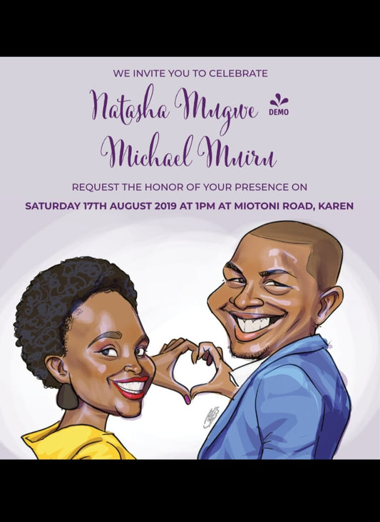Portrait invitation cards