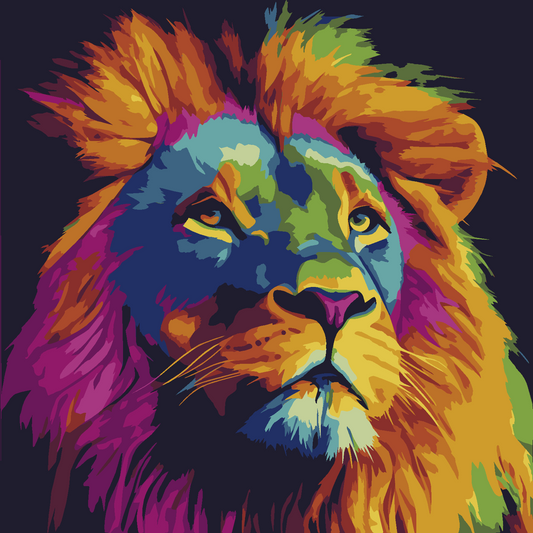 Lion Pop Art