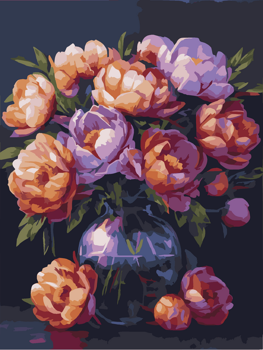 Midnight Peonies