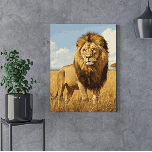 Lion in Savanna